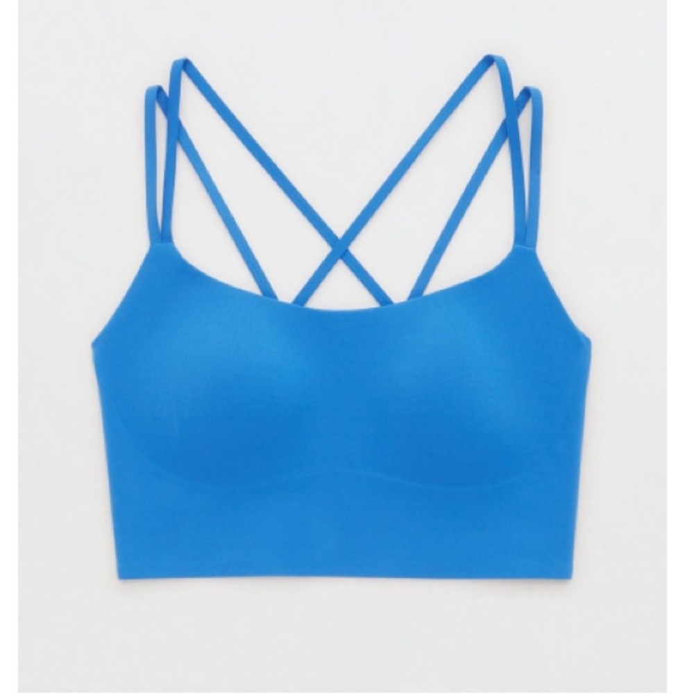 Aerie Cobalt Strappy Sports Bra